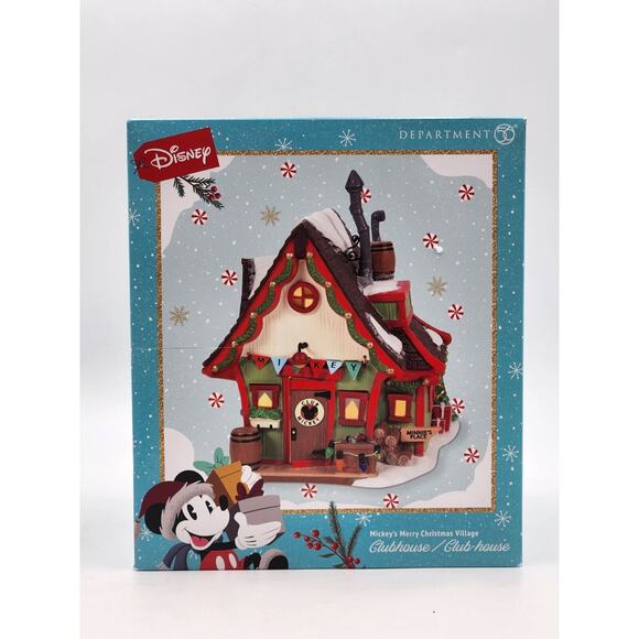 Dept 56 Mickey's Merry Christmas Village Clubhouse 6010492 Brand New In Box - Picture 5 of 13